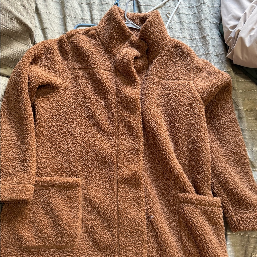 Natural Reflections Tan Teddy Jacket